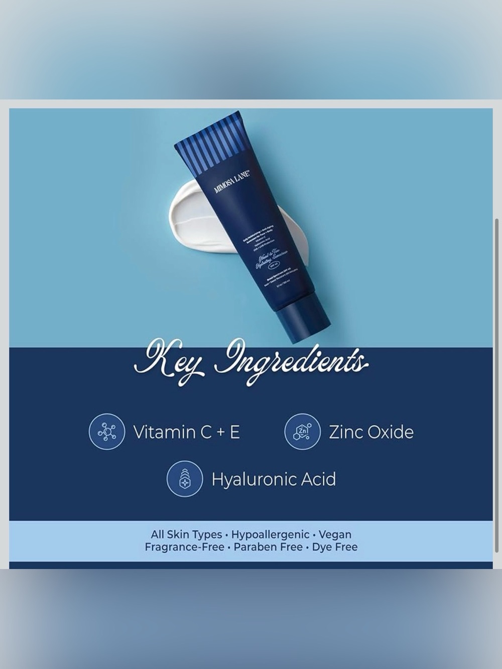 Mimosa Lane - Daily Moisturizing Anti-Aging Sunscreen Face + Body (5.1 oz) - Picture 5 of 6